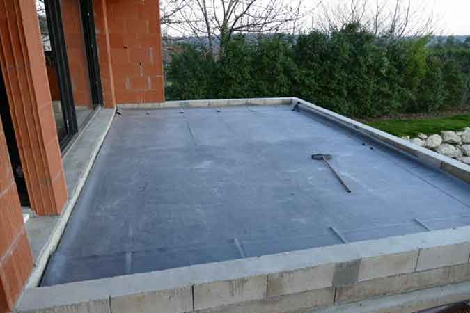 Réparation d'infiltration sur toit-terrasse bitumé dans le département Hérault (34)